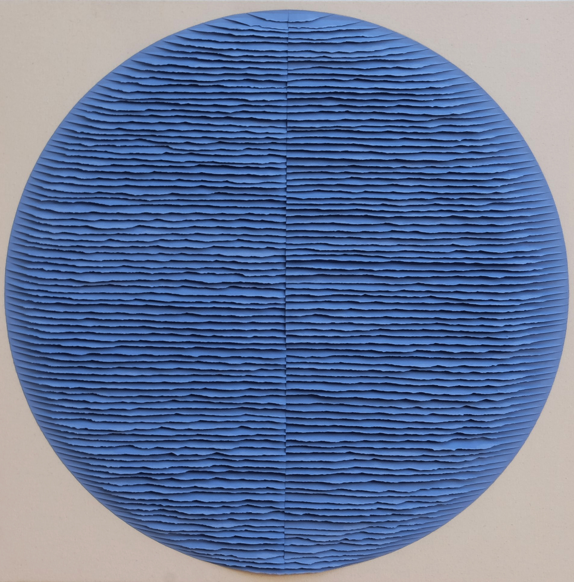 círculo azul 80 x 80 cm.