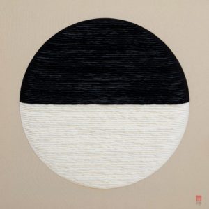 3-750. CÍRCULO BLANCO Y NEGRO. 80 X 80 cm (2)