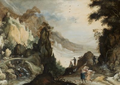 Mountainous landscape with Tobias and the Angel