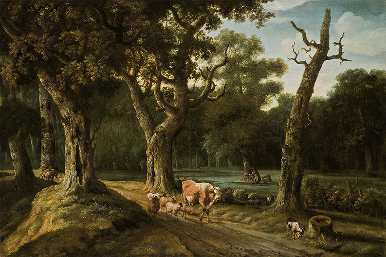 Rocky Landscape with Livestock