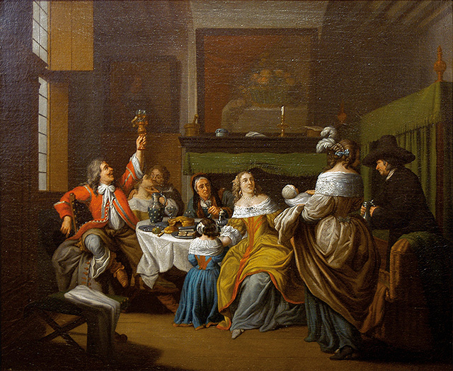 Picture of december: “Interior with elegant domestic scene”