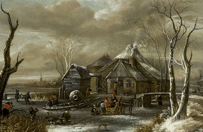 Picture of november: “Winter Landscape with Figures”