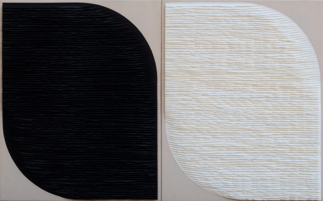 Leaf diptych
