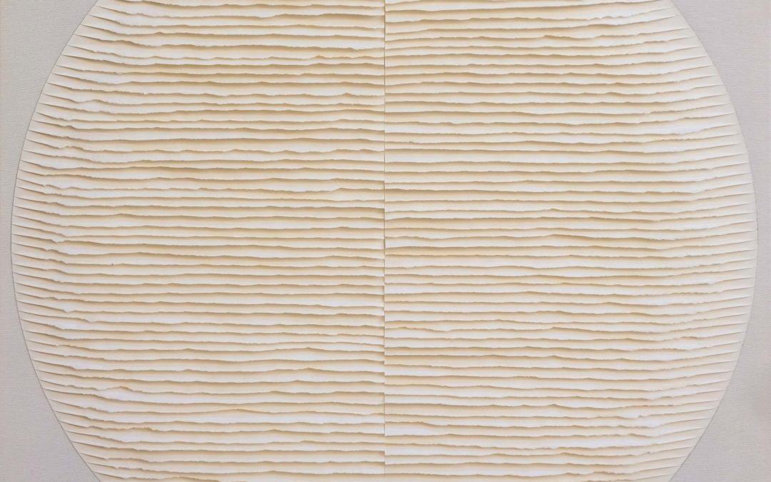 White circle on white background