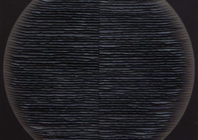 Black circle on black background