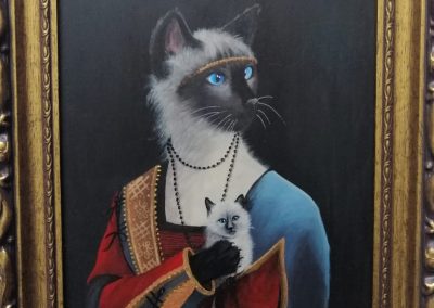 The lady of the kitten
