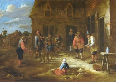 Peasants bowling