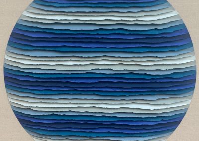 Blue striped circle II