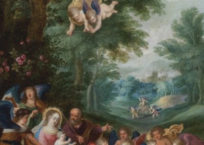 Landscape with Holy Family and Angels