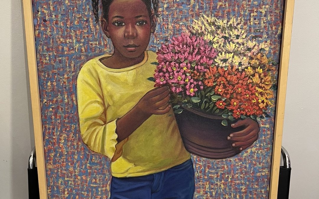 Morenita con Flores II