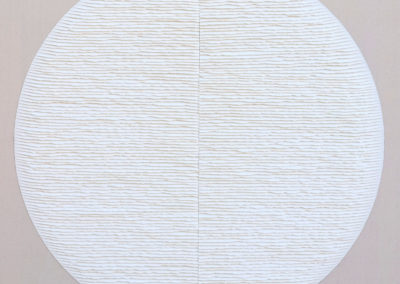 White circle