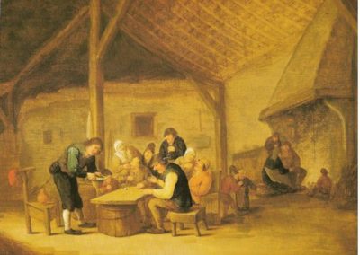 Inside with dice players