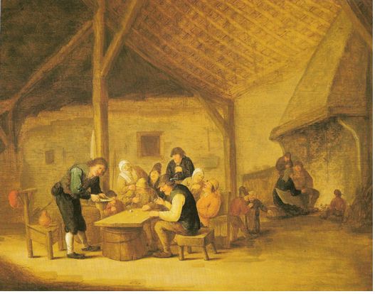 Inside with dice players