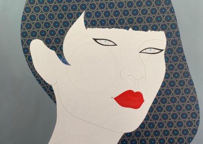 Blue woman