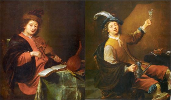 Allegory of the ear and taste