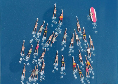 Swimmers 414 in Blue Islands Reef Blau Bleau Mar sea ocean water