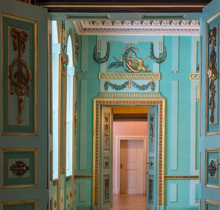 Turquoise Suite of Rooms. Branitz Palace, Cottbus