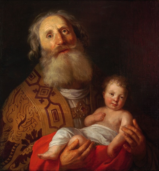 Saint Simeon with the child Jesus