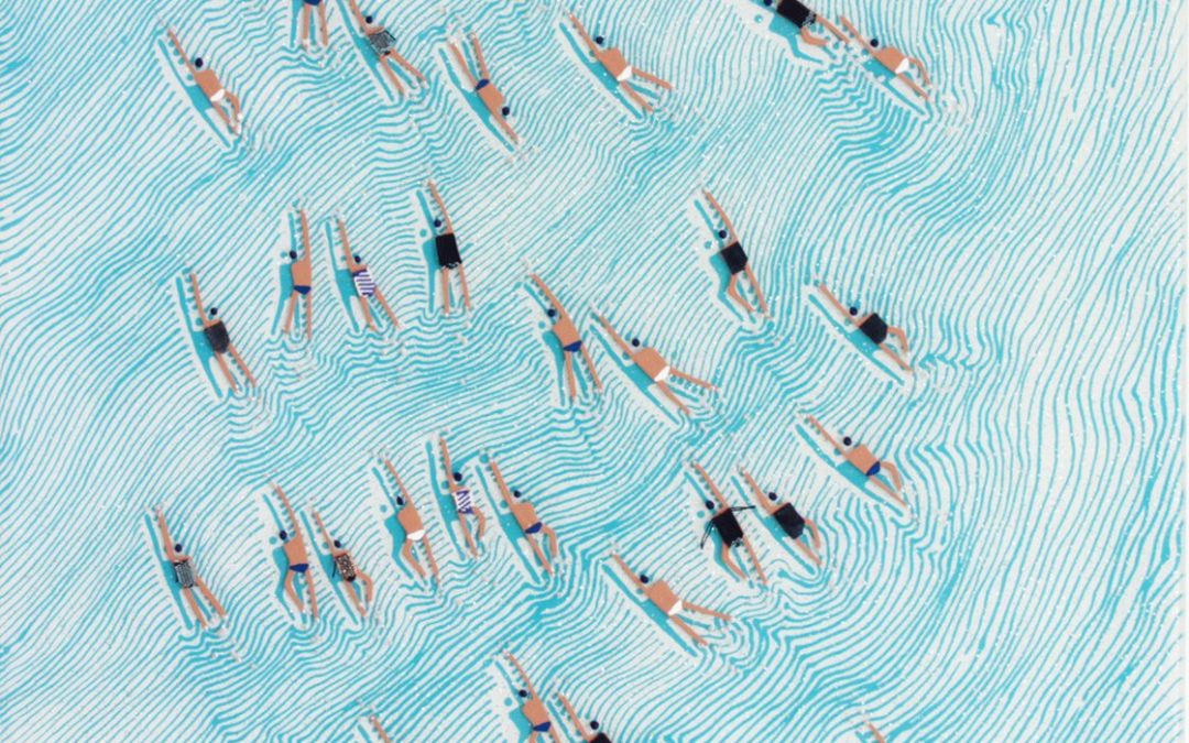 Swimmers 647 at Wuhu Islands blue waters