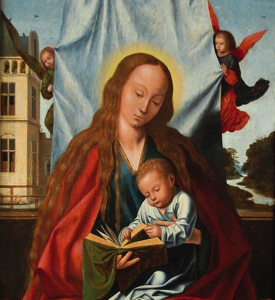 Virgin with Baby Jesus and Angels